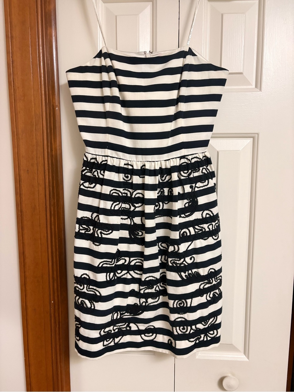 Lilly Black & White Embroidered SAMPLE Dress